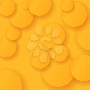 Orange Circles Background. Useful for Your Design.