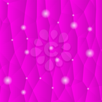 Pink Polygonal Star Background for Tour Design.