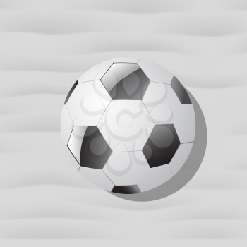 Soccer Ball Isolated on Grey Background for Your Design