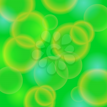 Abstract Spring Green Background. Green Bubble Texture.