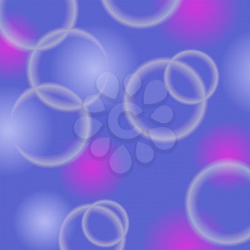 Abstract Blue Bubble Pattern. Blue Bubble Background.