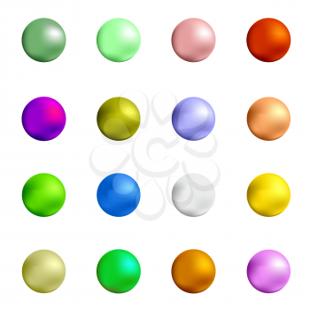 Colorful Sweet Gumball Isolated on White Background