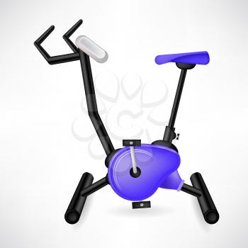 Exercise Bike for Cycling Isolated on White Background