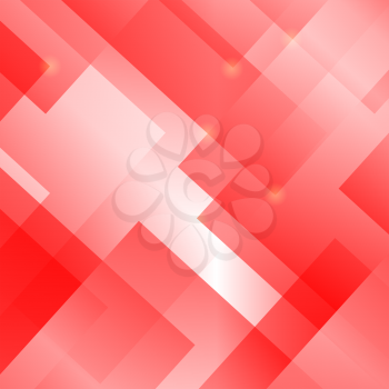 Abstract Red Squares Background. Red Geometric Pattern.