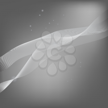 Abstract Wave Background. Abstract Grey Line Pattern.