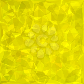 Abstract Yellow Polygonal Background. Abstract Yellow Triangle Pattern