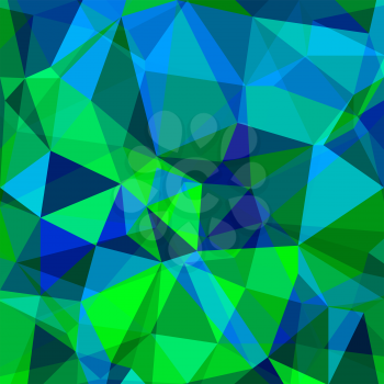 Abstract Green Blue Polygonal Background. Abstract Geometric Background