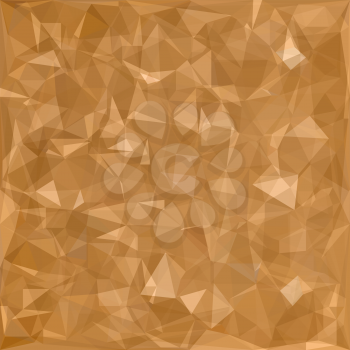 Brown Abstract Polygonal Background. Brown Geometric Pattern.