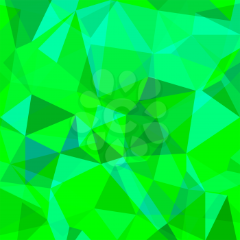 Abstract Green Polygonal Background. Green Geometric Pattern