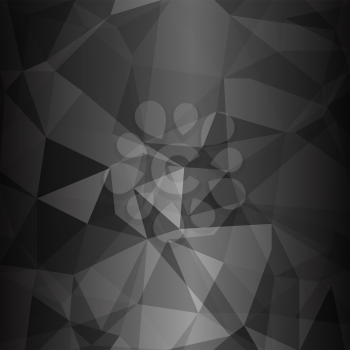 Abstract Dark Polygonal Background. Abstract Geometric Pattern
