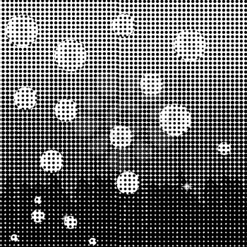 Halftone Dots Pattern. Halftone Dotted Grunge Texture