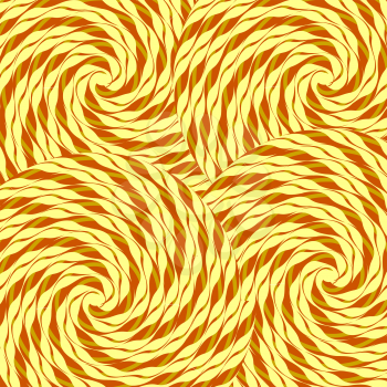 Sweet Yellow Candy Background. Sweet Yellow Candy Wave Pattern