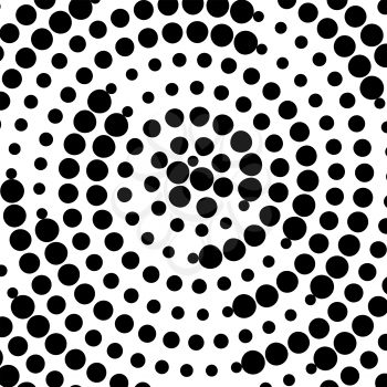 Black Halftone Background. Black Dotted Halftone Pattern
