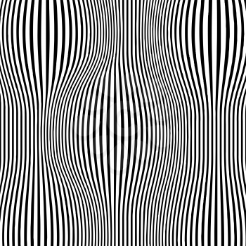 Line Background. Abstract Black and White Pattern