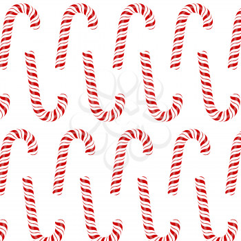 Candy Canes Set Isolated on White Background