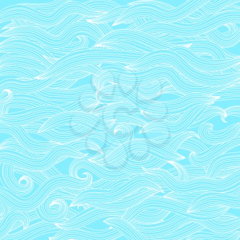 Abstract Azure Wave Background. Abstract Wave Pattern.