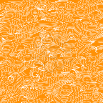 Abstract Orange Wave Background. Abstract Wave Pattern.