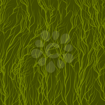 Green Trees on Green  Background. Green Natural Pattern