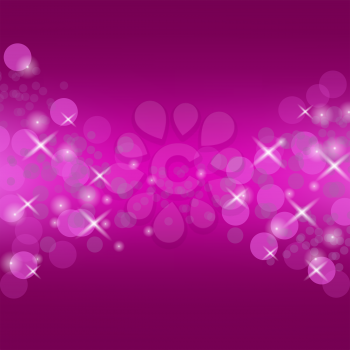Abstract Pink Circle Background. Blurred Lights Pattern