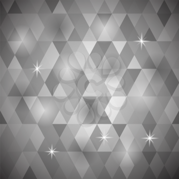 Abstract Grey Background. Grey Geometric Retro Mosaic Pattern