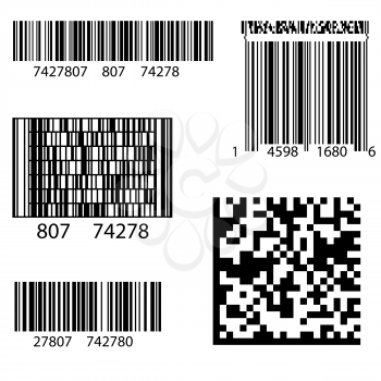 Product Barcode 2d Square Label. Sample  QR Code Ready to Scan with Smart Phone