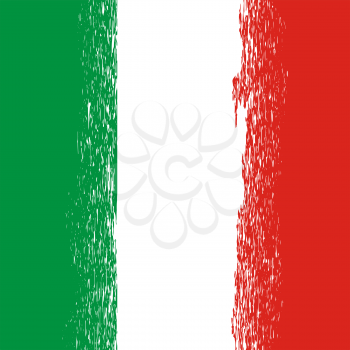 Flag of Italy. Italian Flag Pattern. Grunge Italy Flag