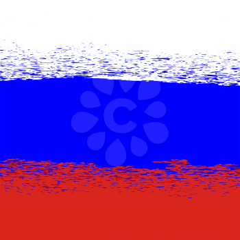 Flag of Russia. Grunge Russian Background. National Russian Flag