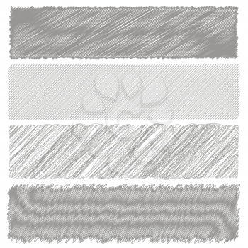 Set iof Gray Diagonal Strokes Drawn Backgrounds.