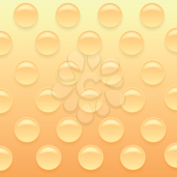 Orange Bubblewrap Background. Orange Plastic Packing Tape