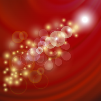 Star Light Red Wave Background. Blurred Red Pattern.