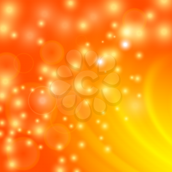 Abstract Light Orange Wave Background. Blurred Orange Pattern.