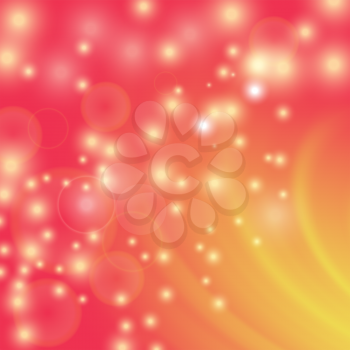 Abstract Light Red Wave Background. Blurred Red Pattern.