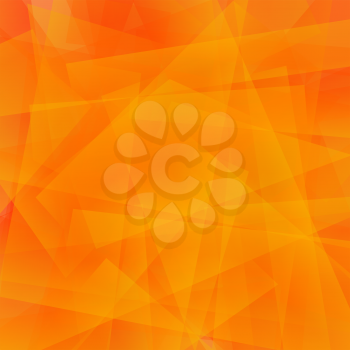 Abstract Orange Polygonal Background. Orange Geometric Pattern