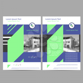 Annual Report Leaflet Brochure Flyer Template A4 Size Design, Book Cover Layout Design, Abstract Presentation Templates on Grey Background