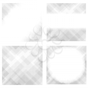 Comics Book Background.  Halftone Patterns.  Collection Dotted Background