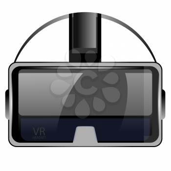 Virtual Reality Headset Isolated on White Background