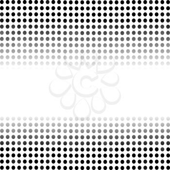 Dotted Black Background. Halftone Pattern. Comic Book Background