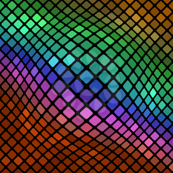 Colorful Square Pattern. Abstract Colored Square Background