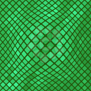 Green Diagonal Square Pattern. Abstract Green Square Background