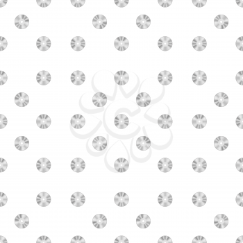 Compact Disc Seamless Pattern on White Background