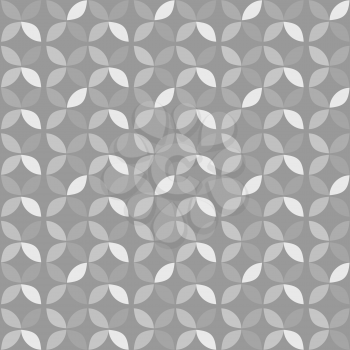 Seamless Circle Retro Pattern. Abstract Geometric Background.