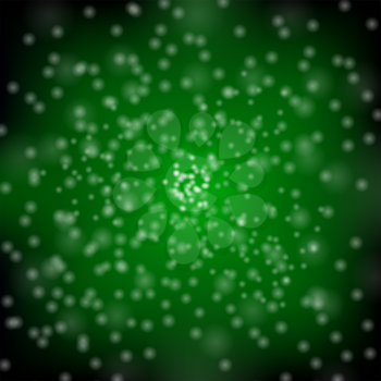 Glitter particles background effect. Sparkling texture. Star dust sparks in explosion on green background