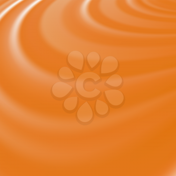 Abstract Glowing Orange Waves. Smooth Swirl Light Background