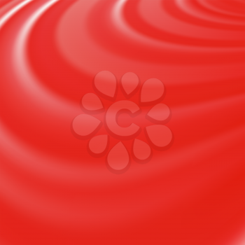 Abstract Glowing Red Waves. Smooth Swirl Light Background