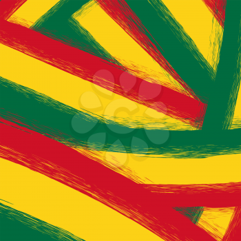 Grunge Yellow, Red, Green Background Painting Template
