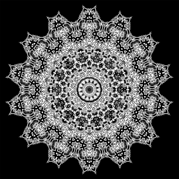 Ornamental Line Pattern. Decorative Texture. Oriental Geometric Ornament