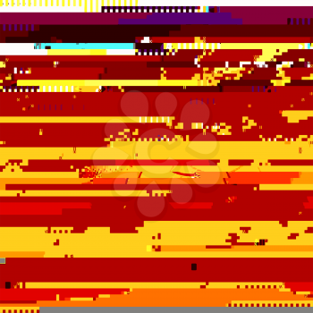 Glitch Colored Background. Data decay. Digital Pixel Noise Texture. Television Signal Fail. Computer Screen Error. Abstract Grunge Wallpaper.