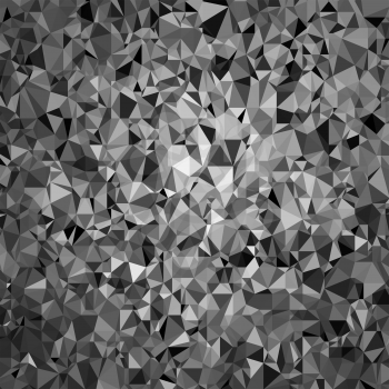 Grey Polygonal Background. Rumpled Triangular Pattern. Low Poly Texture. Abstract Mosaic Modern Design. Origami Style