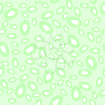 Cucumber Seed Seamless Pattern Isolated on Green Background