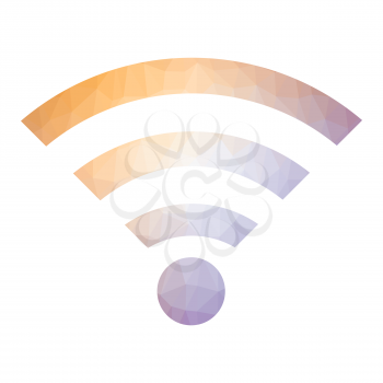 GPRS Logo. Radio Wave Icon. Wireless Network Symbol Isolated on White Background. Mobile Conceptual Emblem